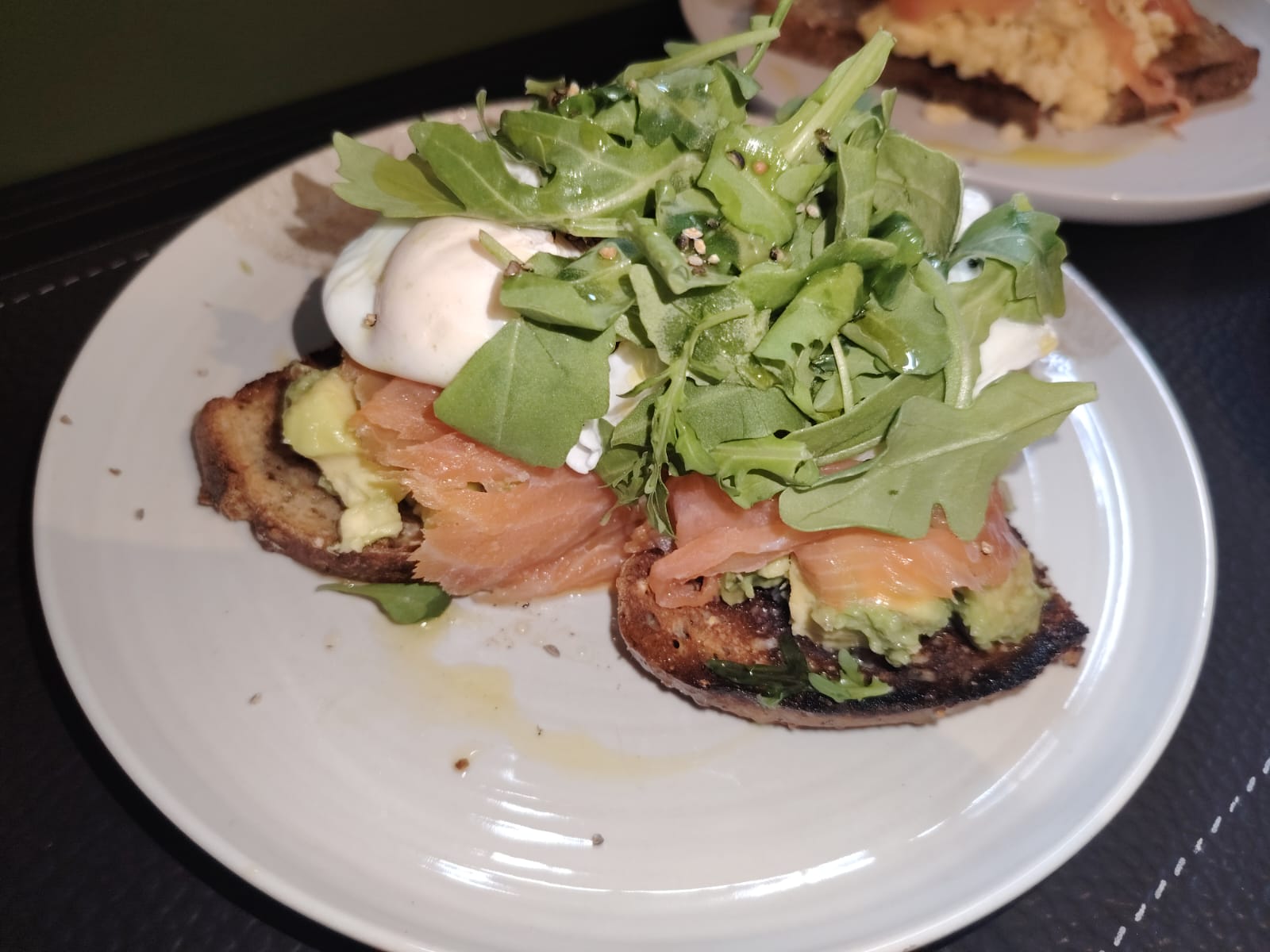 Smoked salmon, avocado and poached eggs at Cosy Cafe and Kitchen