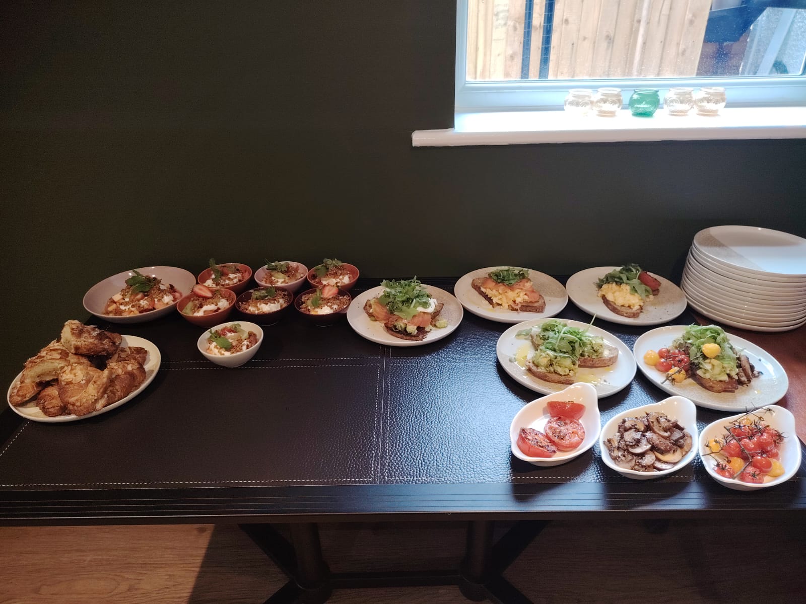 A spread of freshly prepared dishes at Cosy Cafe and Kitchen